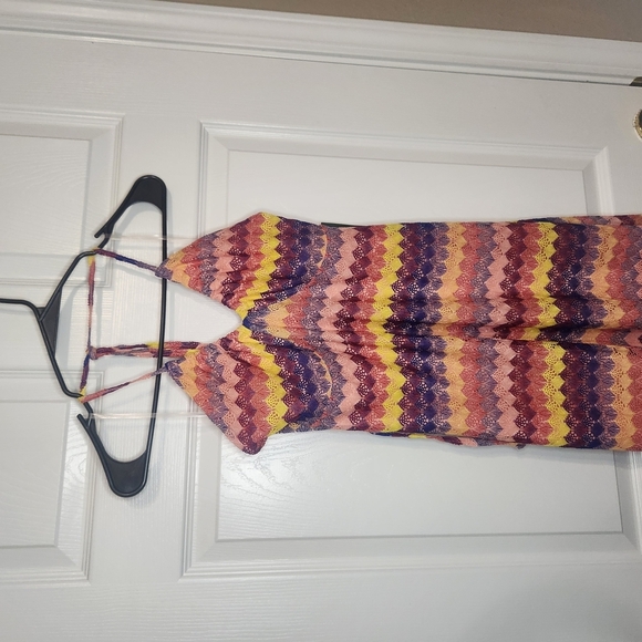 Wild Fable Pink and Purple Halter Sundress - Picture 8 of 11